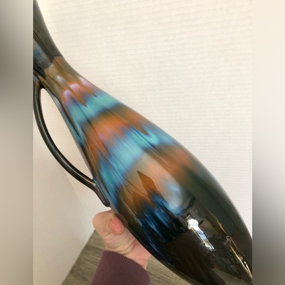 Vtg CCC Rainbow Glaze Pitcher - Picture 11 of 16